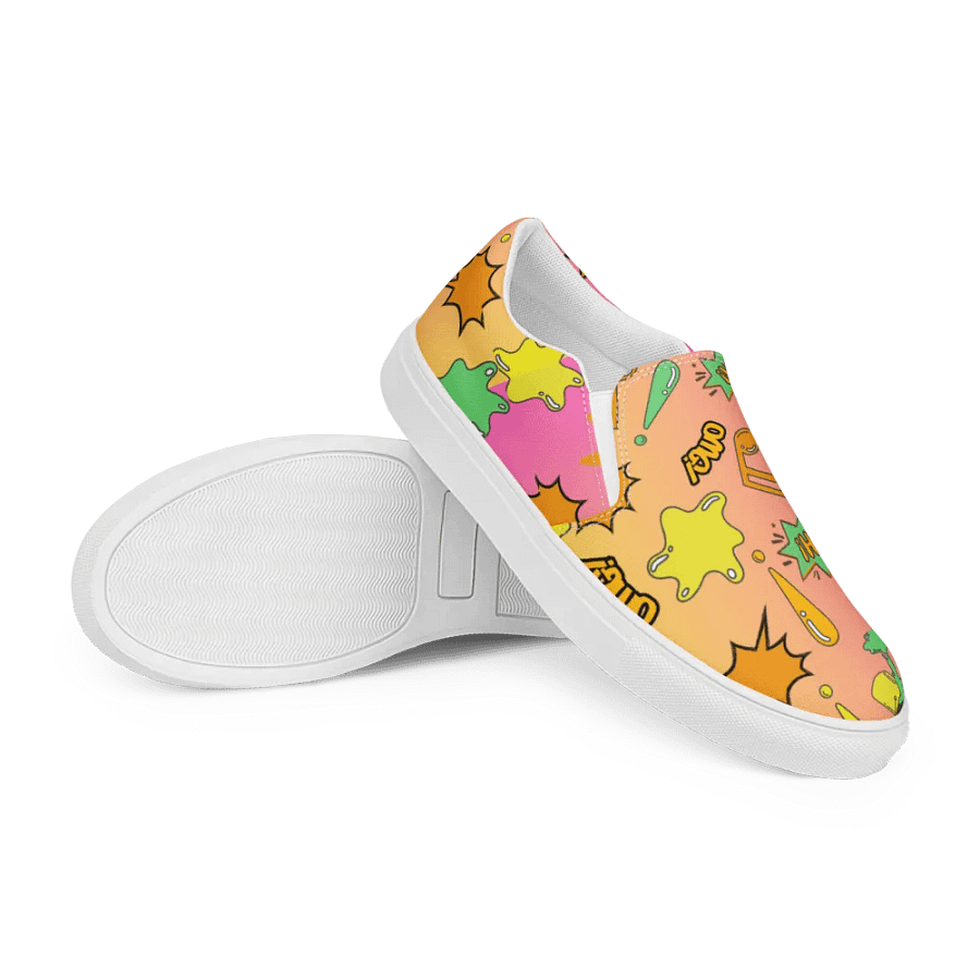 Pop Art Explosion Women's Slip-On Shoes product image (12)