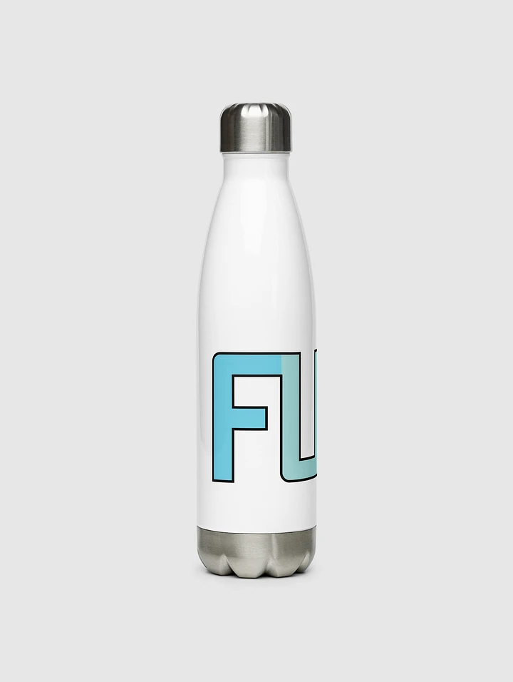 Blue FUTR Logo Stainless Steel Water Bottle product image (1)