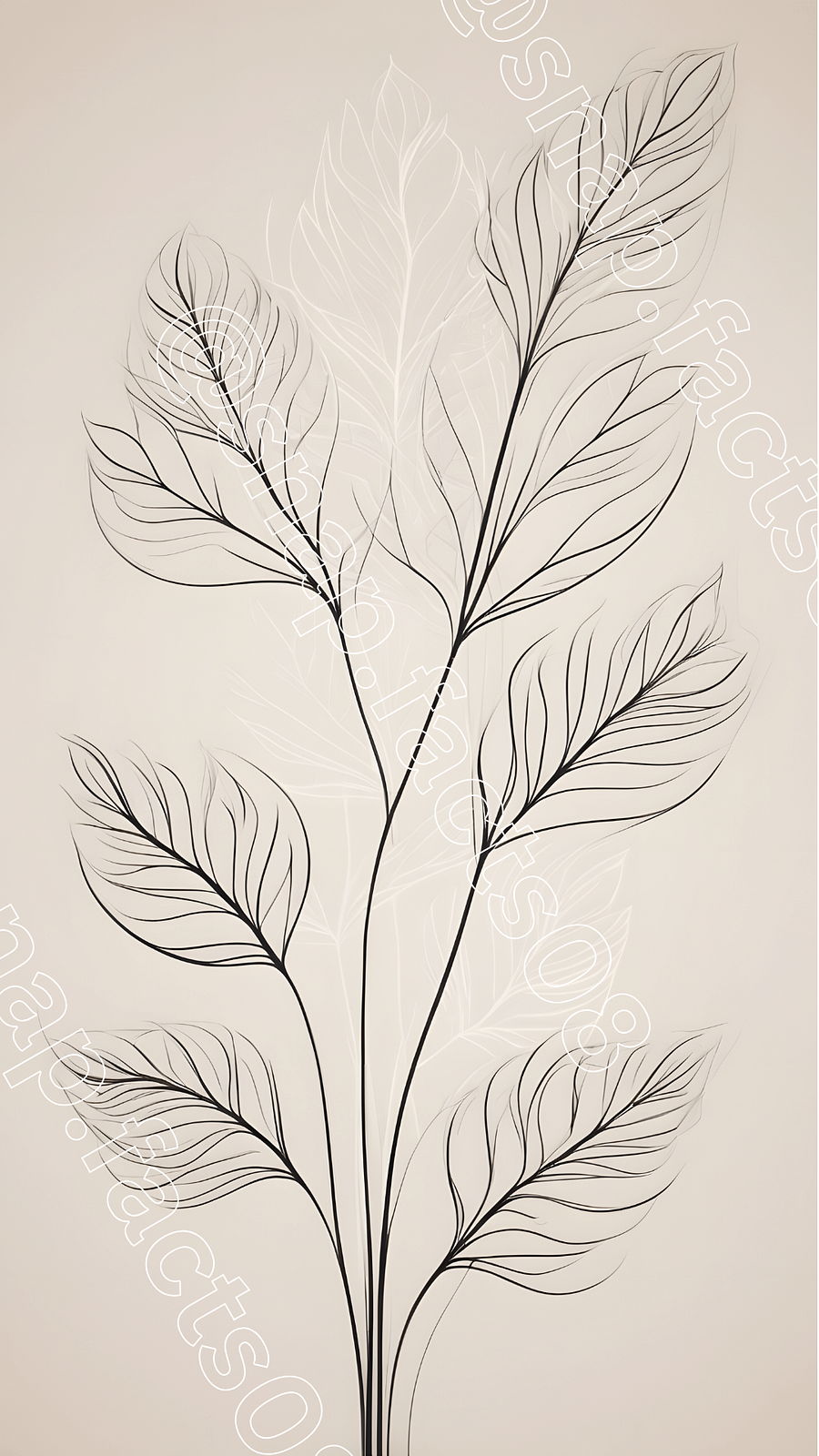 Nature’s Whisper – Delicate Botanical Illustration product image (1)