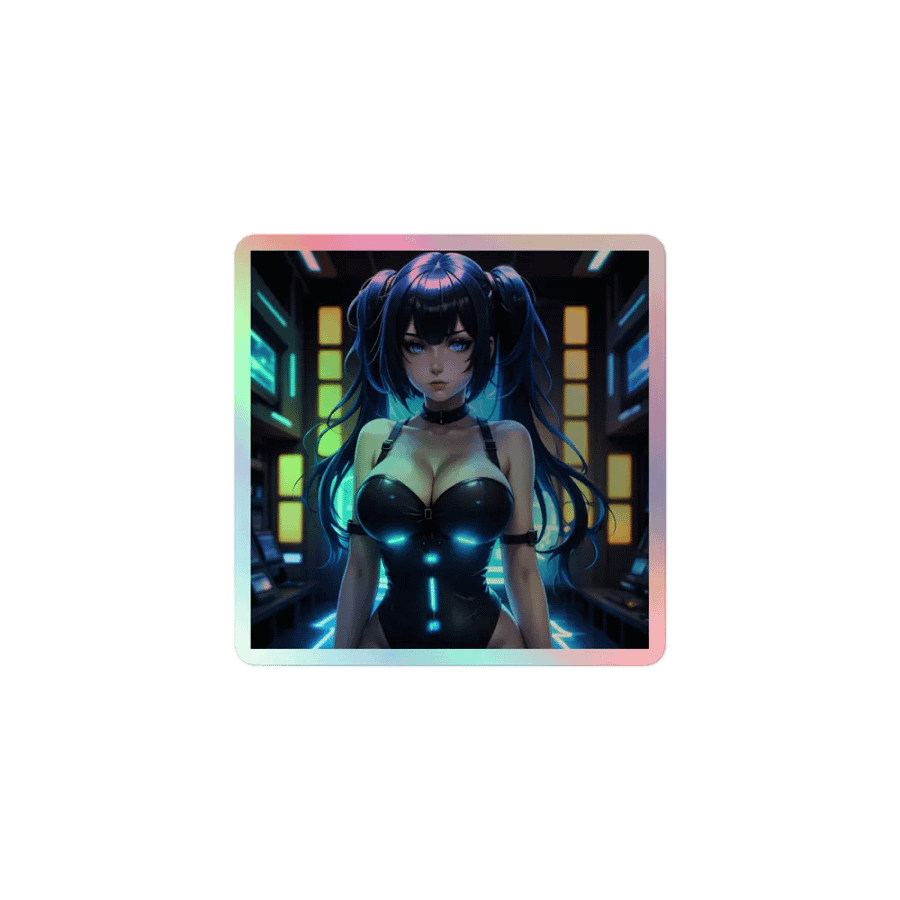 Cyberpunk Princess Kiss-Cut Sticker Sheet product image (1)