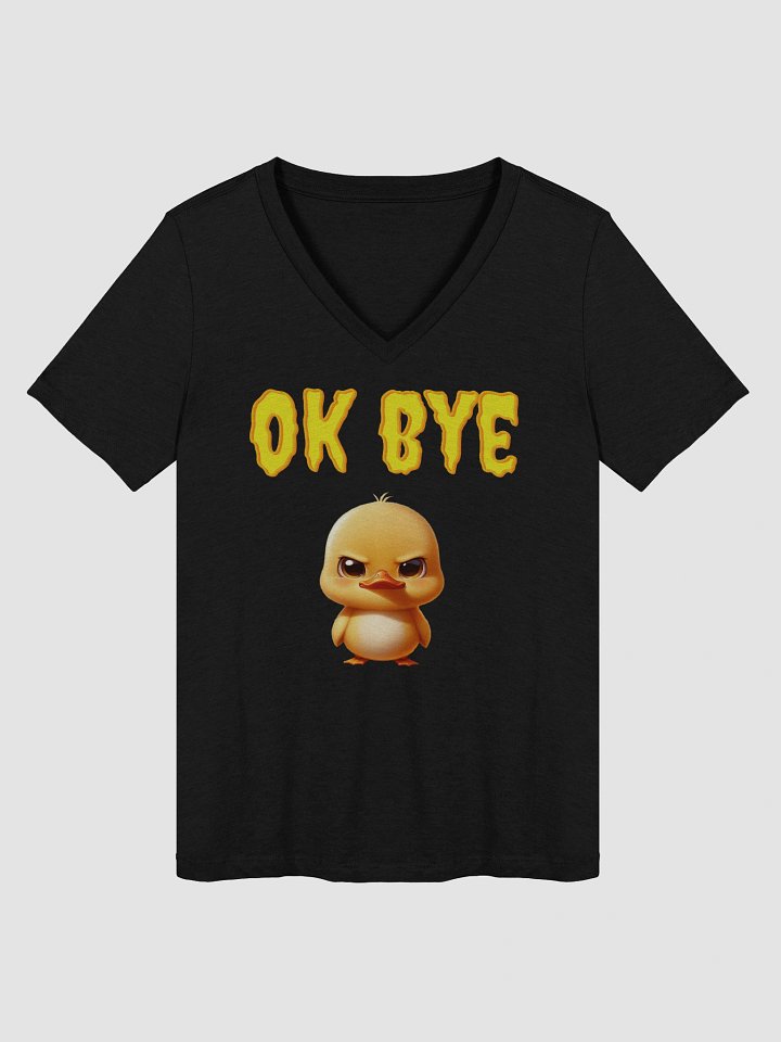 Quirky Duckling OK BYE V-Neck Tee product image (5)