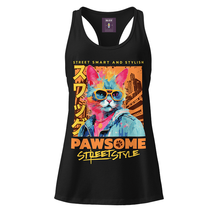 Pawsome Street Style | Next Level Racerback Tank Top product image (2)