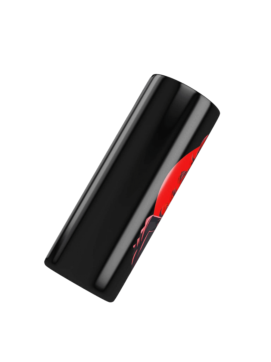 Waifu Boss 20 oz Skinny Stainless Steel Tumbler - Black - v2 product image (4)