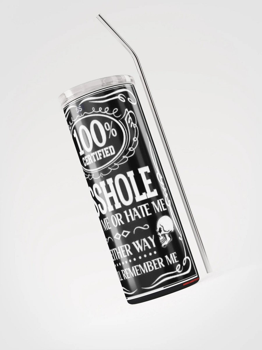Certified Asshole Stainless Steel Tumbler product image (3)