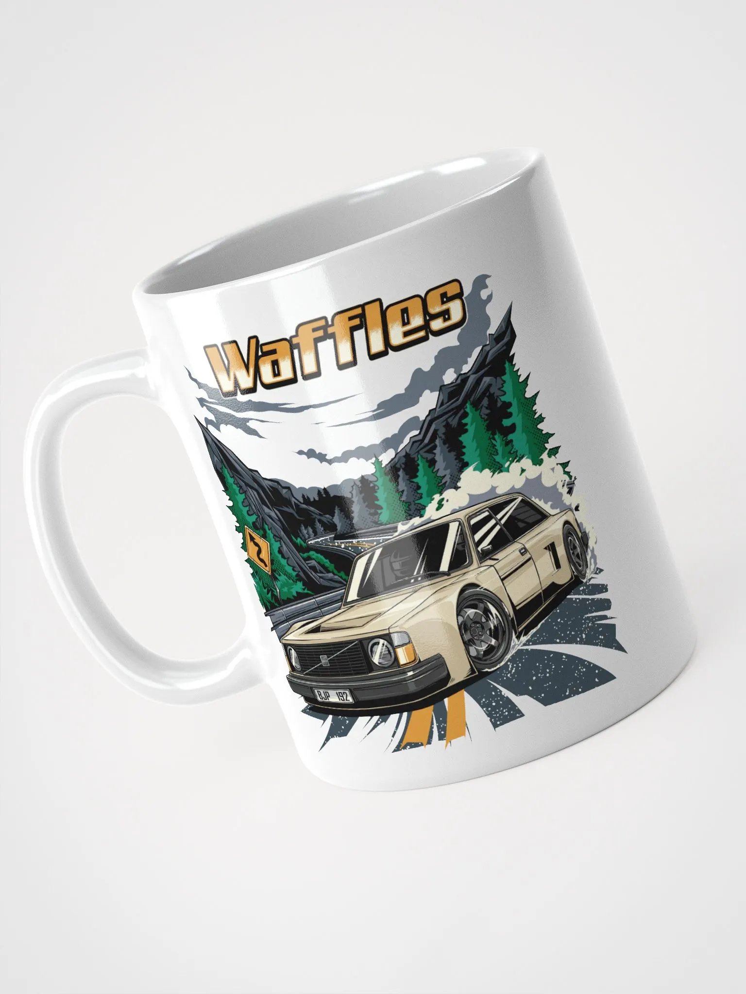 Waffles the Mid-Engine V10 Volvo Coffe Mug! product image (7)