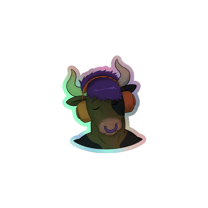"Bull Vibes" Holographic Sticker product image (1)