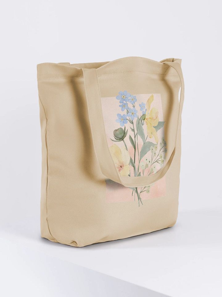Pastel Floral Tote Bag #1 product image (1)