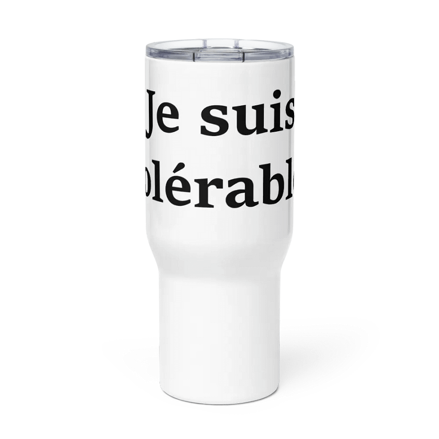 ''Tolérable'' Tasse de voyage avec poignée product image (2)