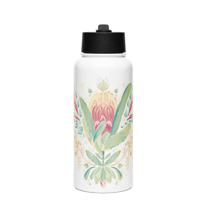 Folk Protea | Reusable Stainless Steel Water Bottle product image (1)
