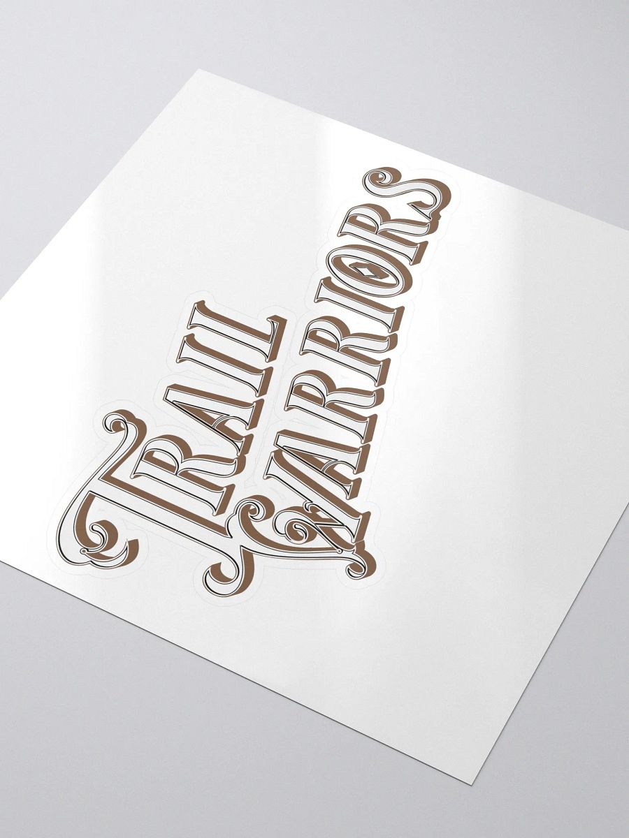 Brown Classic Trail Warriors Emblem Sticker product image (3)