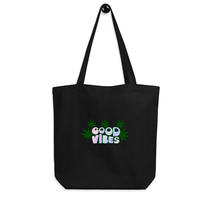 Good Vibes Cannabis Leaves Tote Bag product image (7)