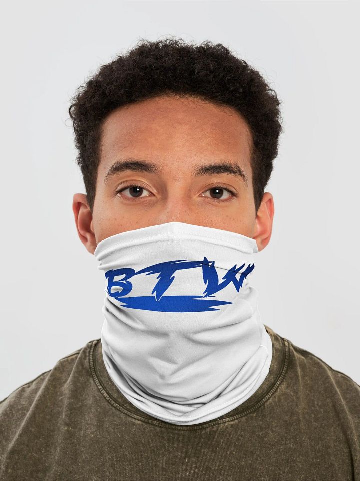 New BTW logo neck gaiter product image (1)