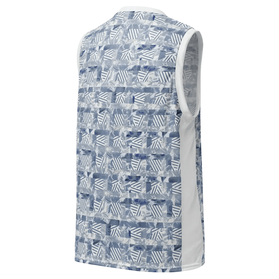 Blue Rainforest | Recycled Unisex Basketball Jersey product image (5)