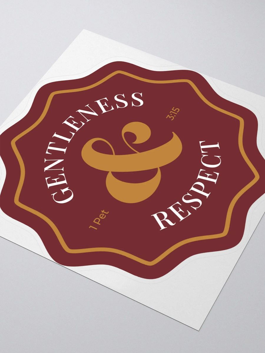 Gentleness & Respect Sticker product image (3)