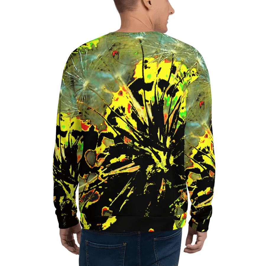 Bright Abstract Dandelion Clock Unisex Sweatshirt product image (7)