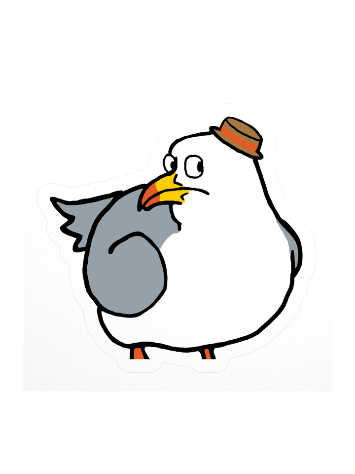 Chonky Seagull Sticker product image (1)