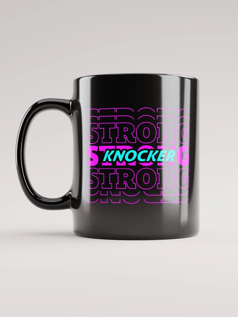 KNOCKER STRONG GLOSSY BLACK MUG product image (1)