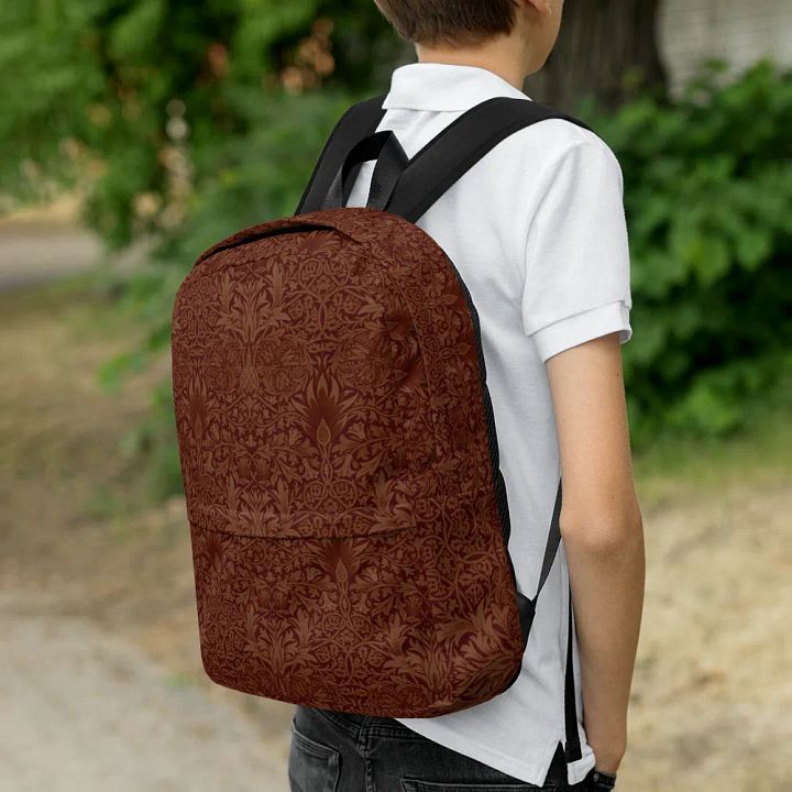 Burnt Orange Floral Design Back Pack product image (2)