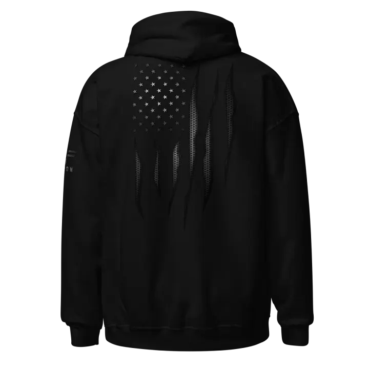 Carbon Onyx American Flag Hoodie product image (1)