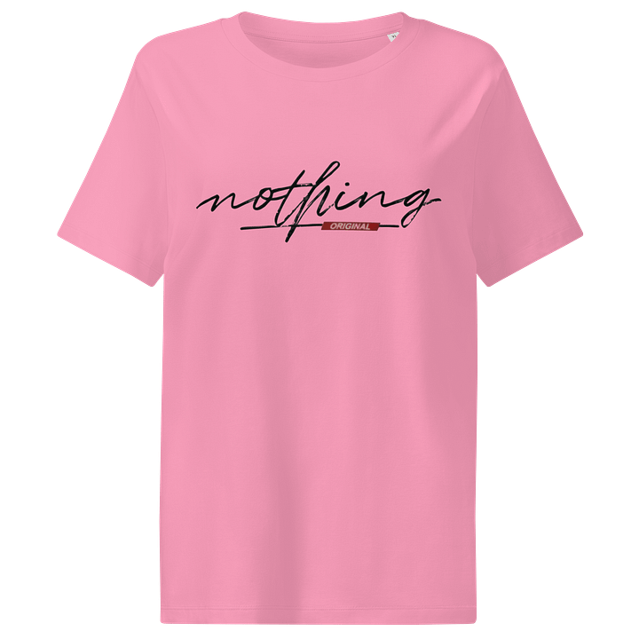 Women's Organic Stanley/Stella Ribbed Neck T-Shirt Nothing Original letter product image (1)