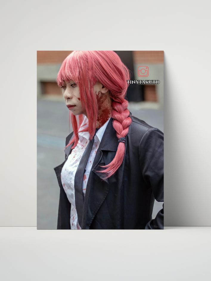 Chainsaw Man - Makima Cosplay Metal Print featuring TinyTakuto (8x10) product image (1)