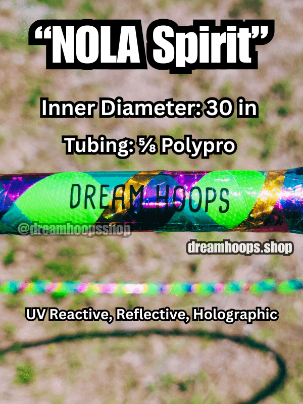 NOLA Spirit – 30'' 5/8 Polypro Dance Hoop