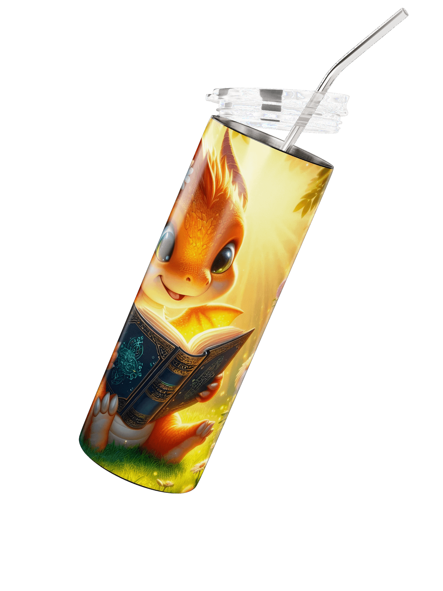 Not for Bookworms - Book Dragons Only (Gold) 20 oz. Tumbler product image (3)