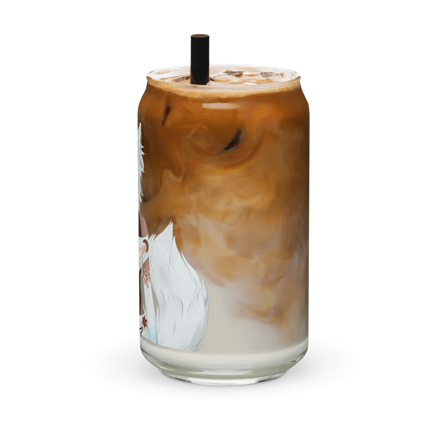 Foxy Elegance Glass: Anime-Inspired Can-Shaped Glassware product image (42)