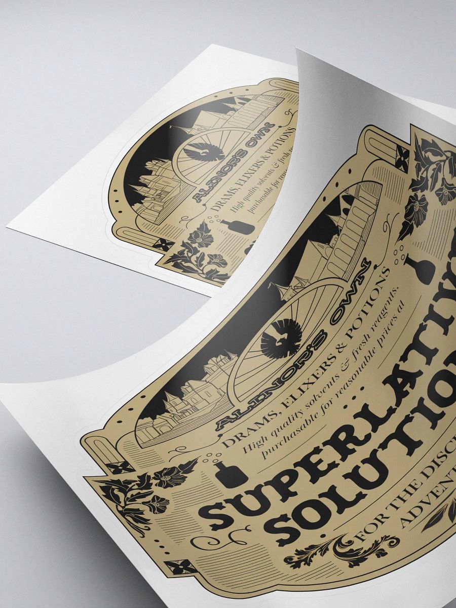 Alinor Apothecary Vintage Label Sticker product image (4)
