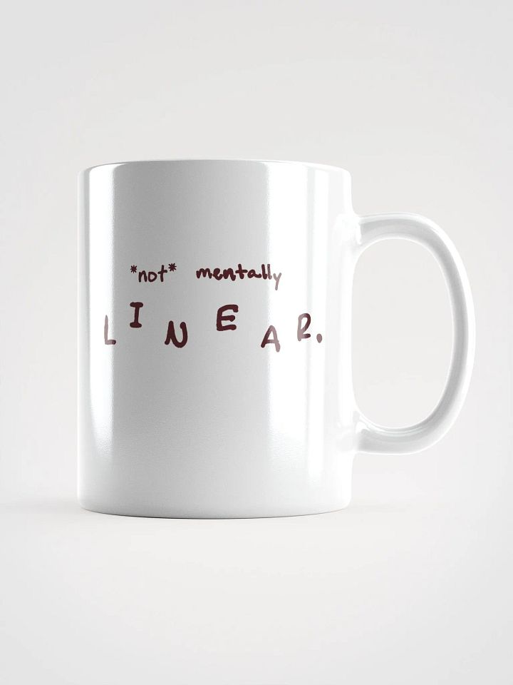 *not* mentally linear (maroon design) mug product image (2)