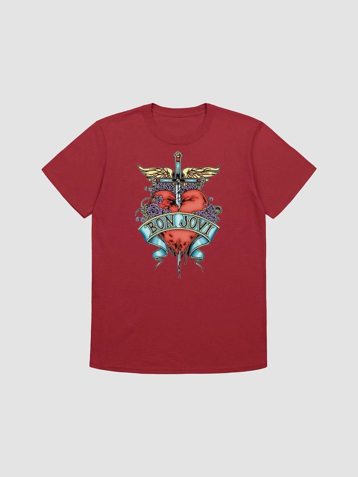 BON JOVI Winged Heart Sword T-Shirt product image (1)
