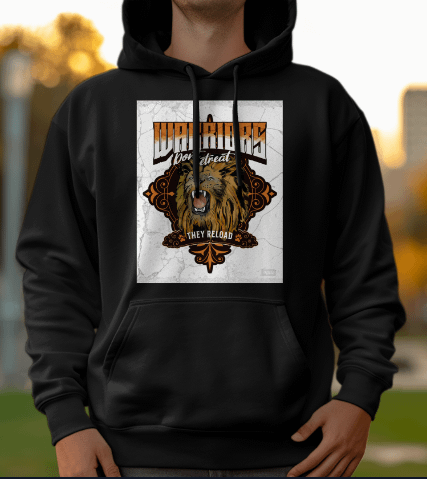 Warriors Don't Retreat They Reload Eco Hoodie | Warrior Motivational Apparel product image (2)