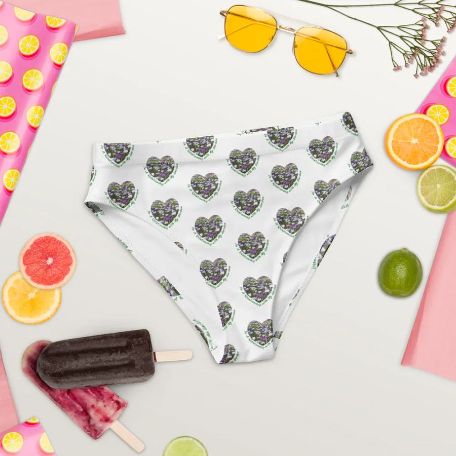 Symmetrical Shield Green All-Over Bikini Bottoms product image (11)