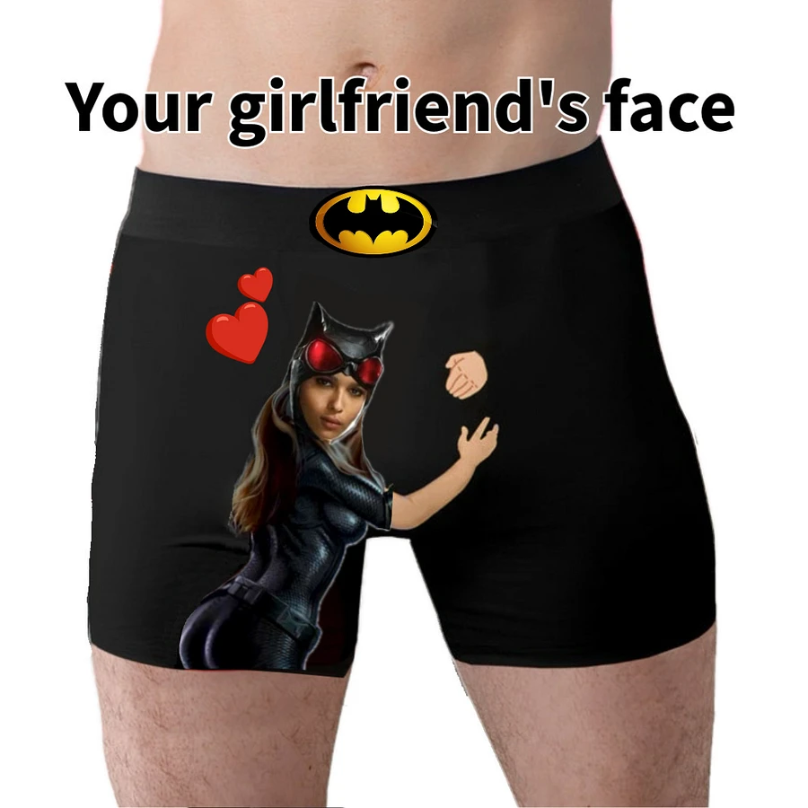 Personalized Catwoman Boxers for Husband, Custom Face Underwear,Funny Wedding Gift for Bridegroom,Popular Anniversary Gift, Boyfriend Birthday Gift product image (4)