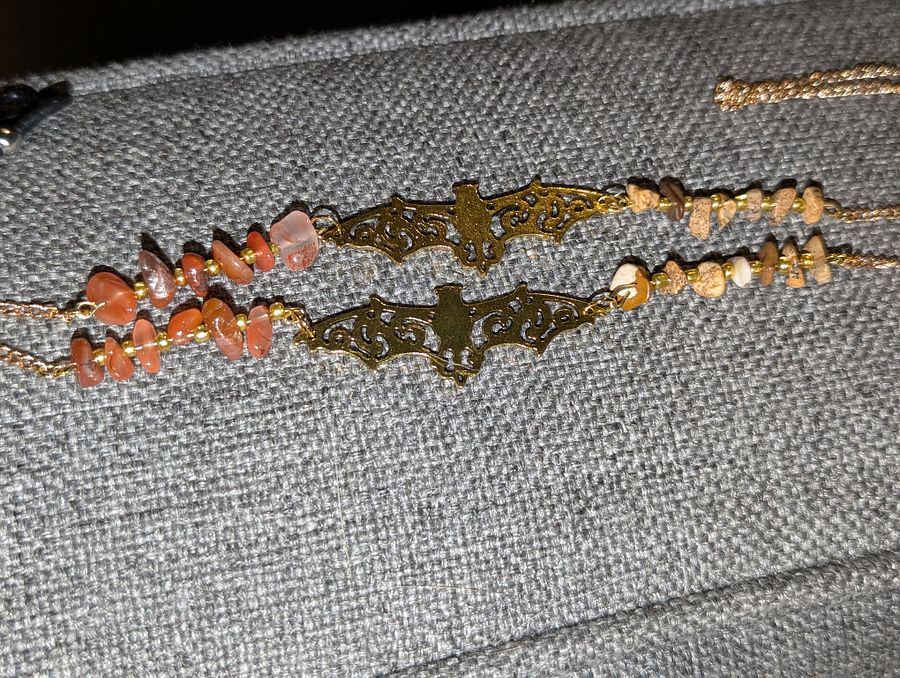 Gold Glasses Chains With Bats product image (1)