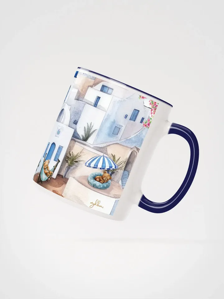 Santorini Dreaming Ceramic Mug | 11oz & 15oz | Dishwasher & Microwave Safe Coffee Cup product image (2)