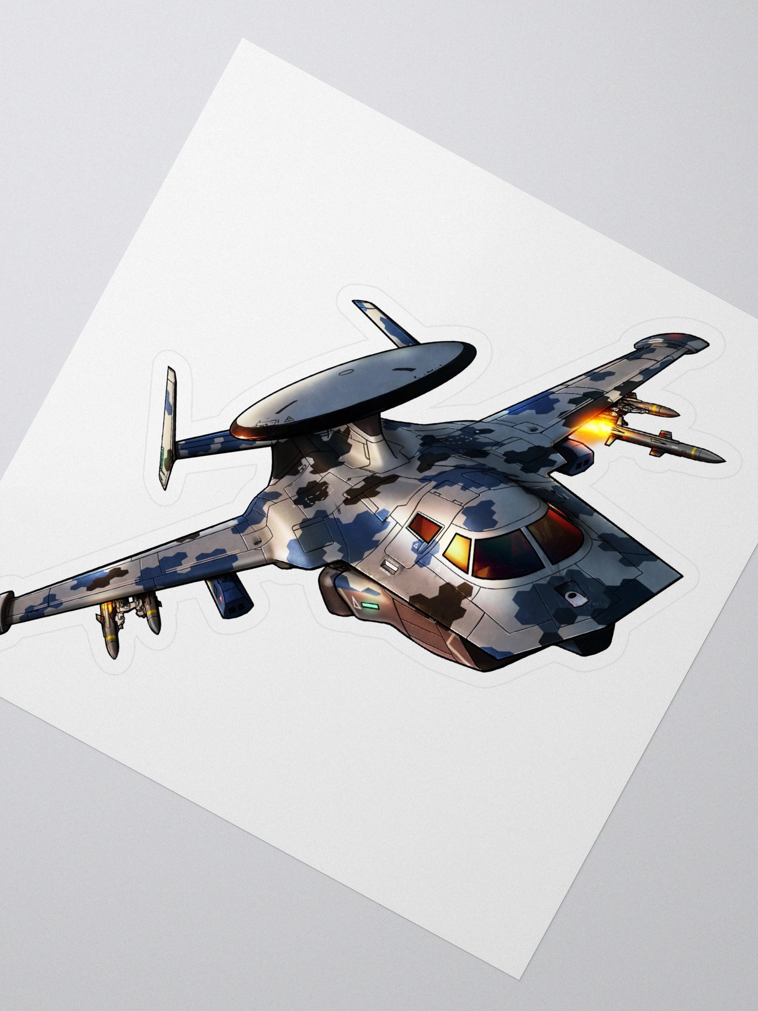 Medusa - Navy Hex (5.5 inch Sticker) product image (2)
