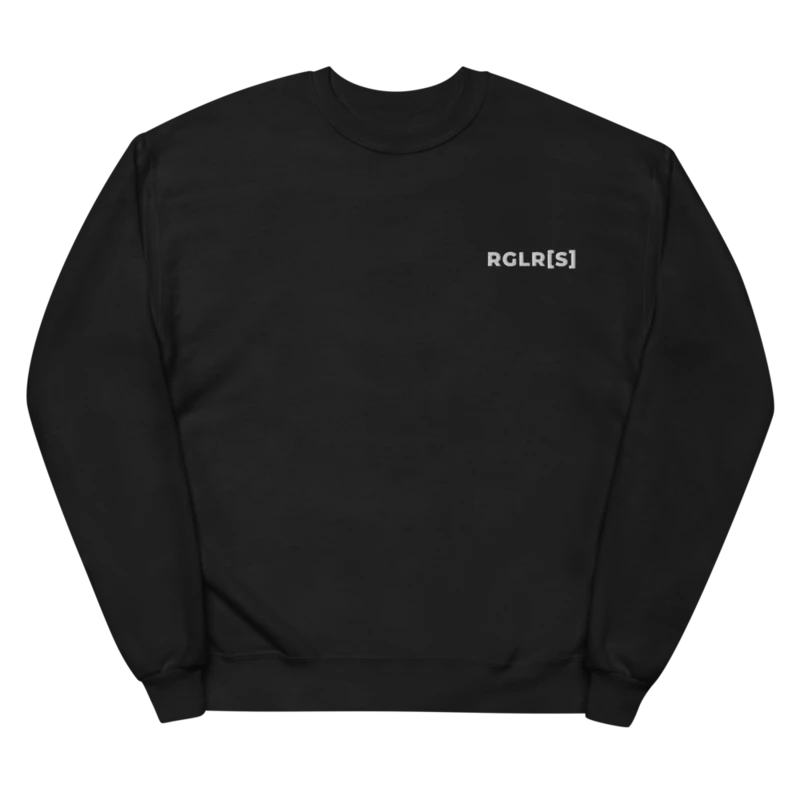 The Regulars Black Crewneck - White Embroidery product image (1)