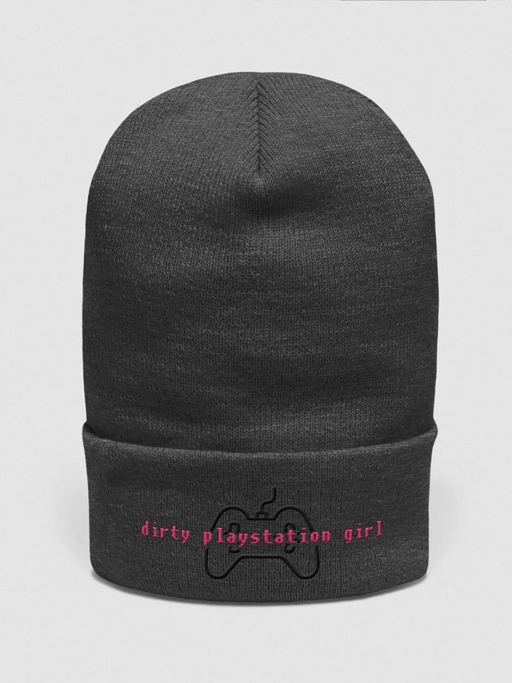 Dirty Playstation Girl Beanie (Pink & Black) product image (1)
