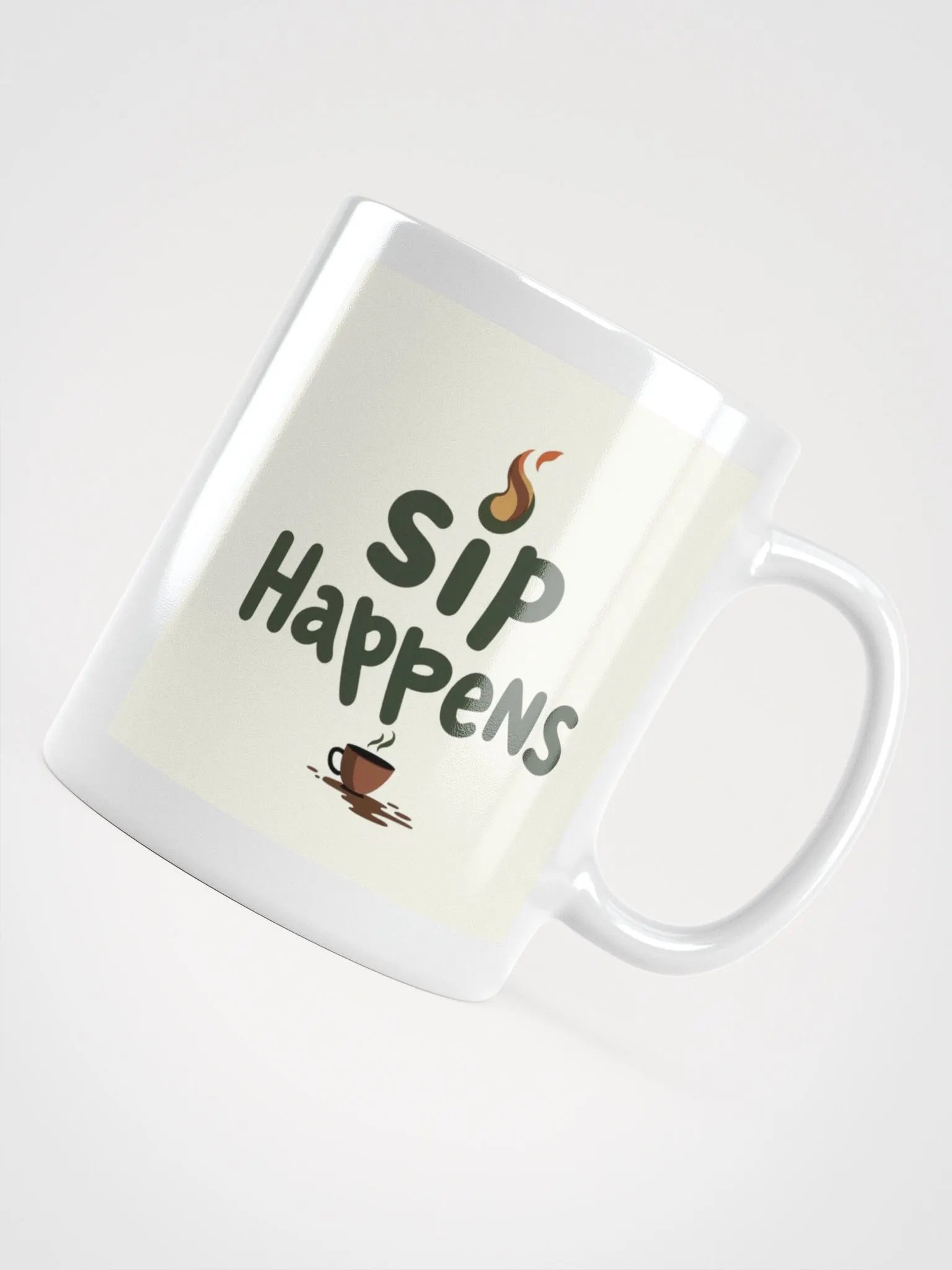 SIP HAPPENS - White Glossy Mug product image (4)