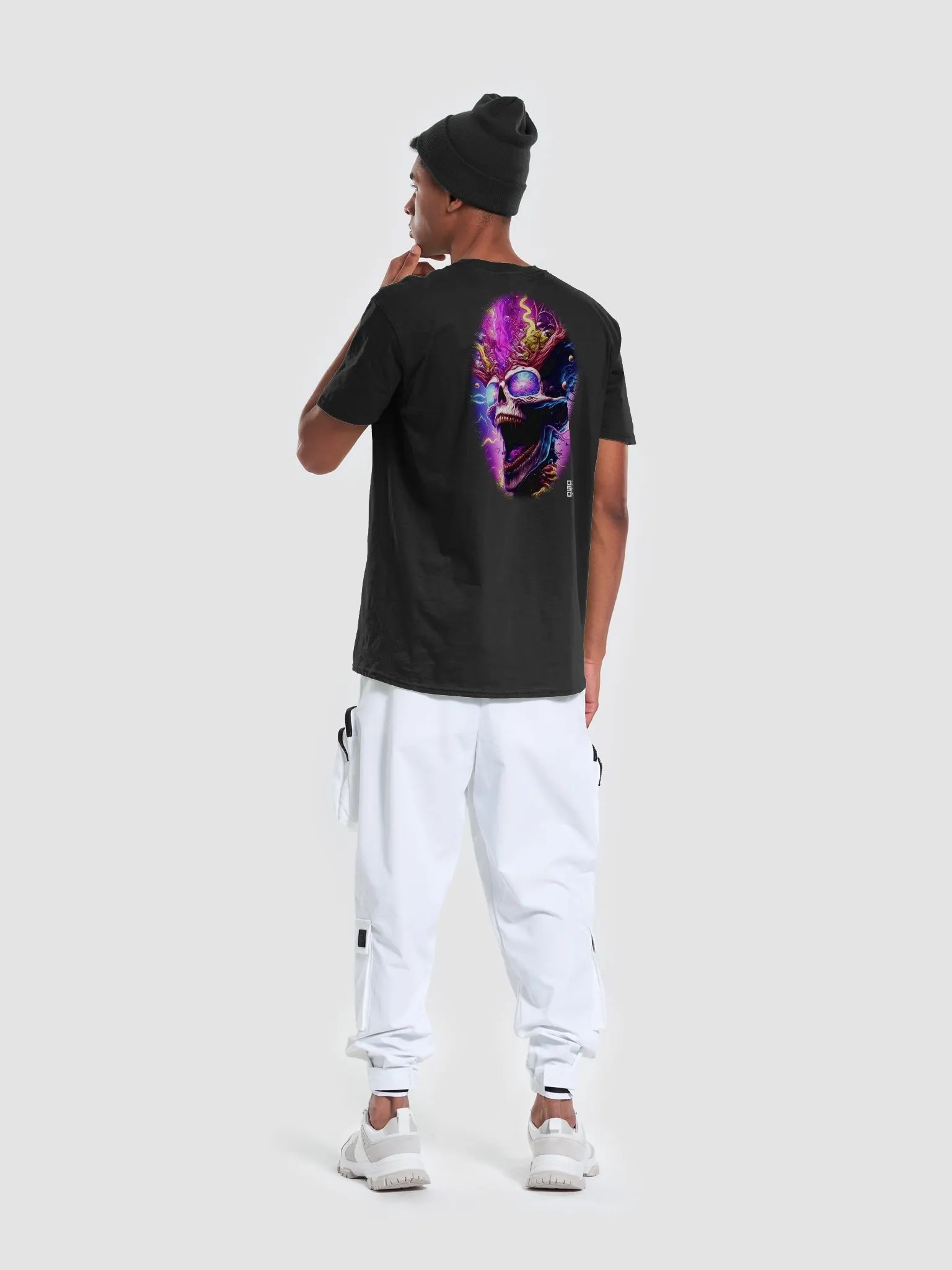 DSO TEE 003 PINK SKULL LOGO (front and back graphic) product image (5)