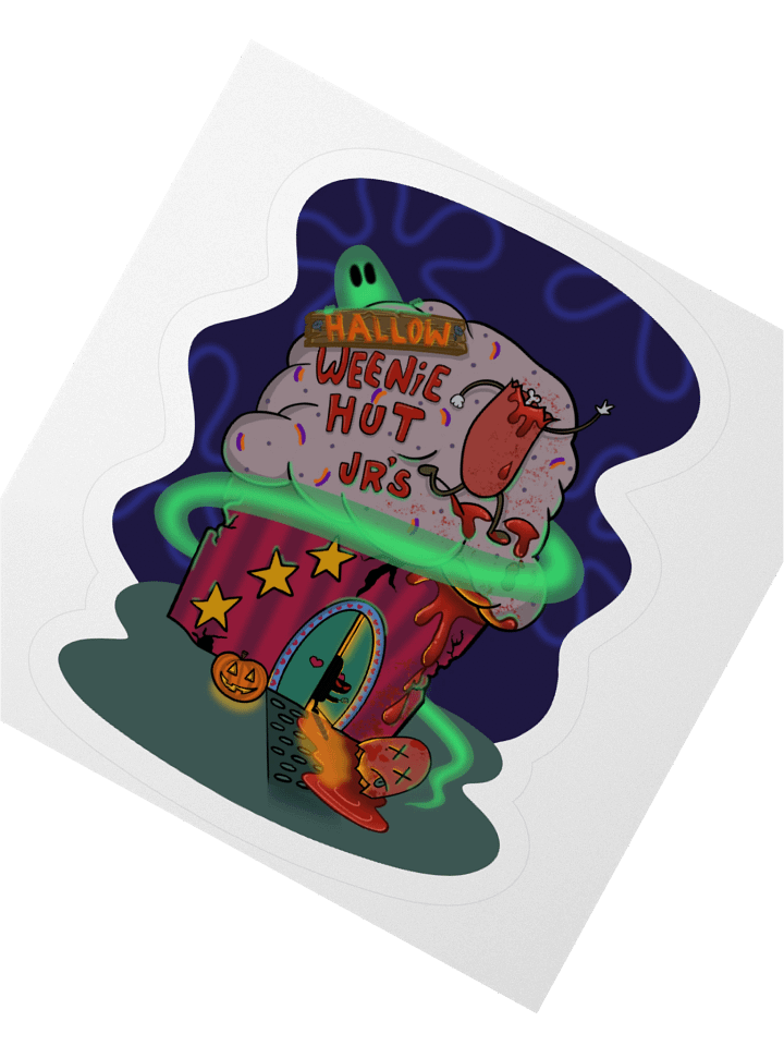 Halloweenie Hut Jr's Kiss Cut Stickers product image (5)