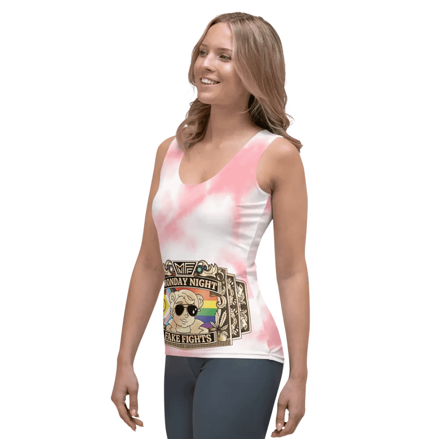 MNFF Title Belt Pink Tie Dye 