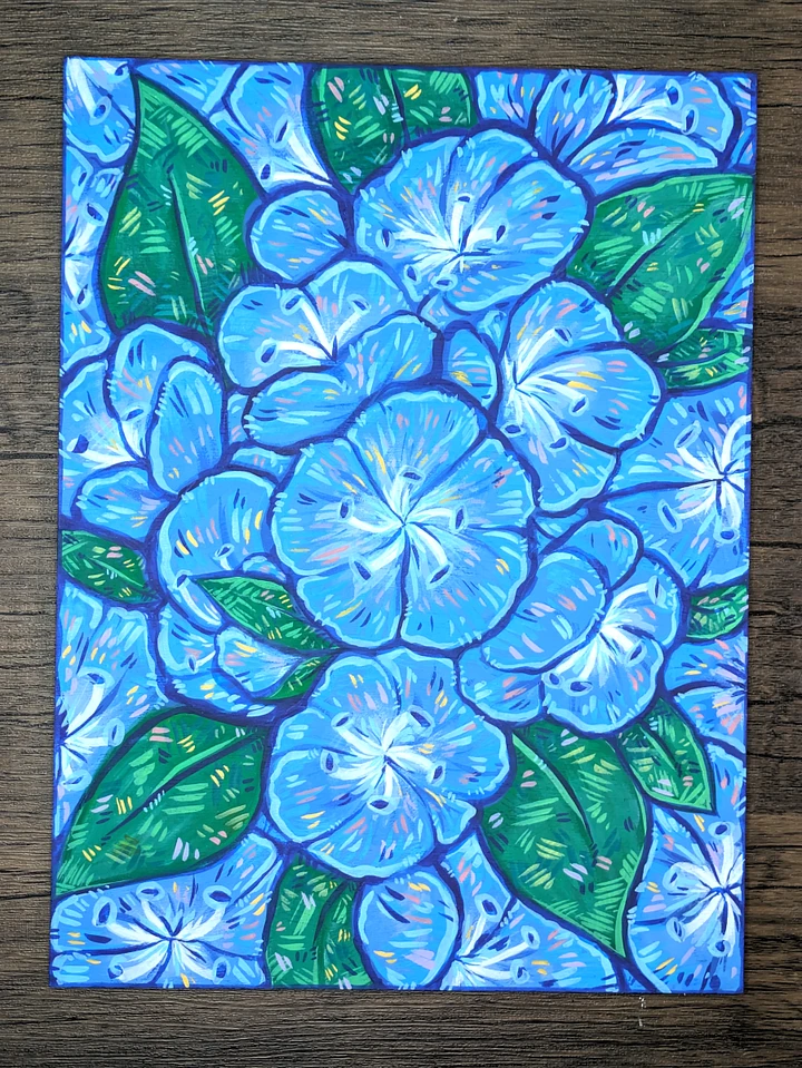 Blue Flowers Original Painting product image (2)