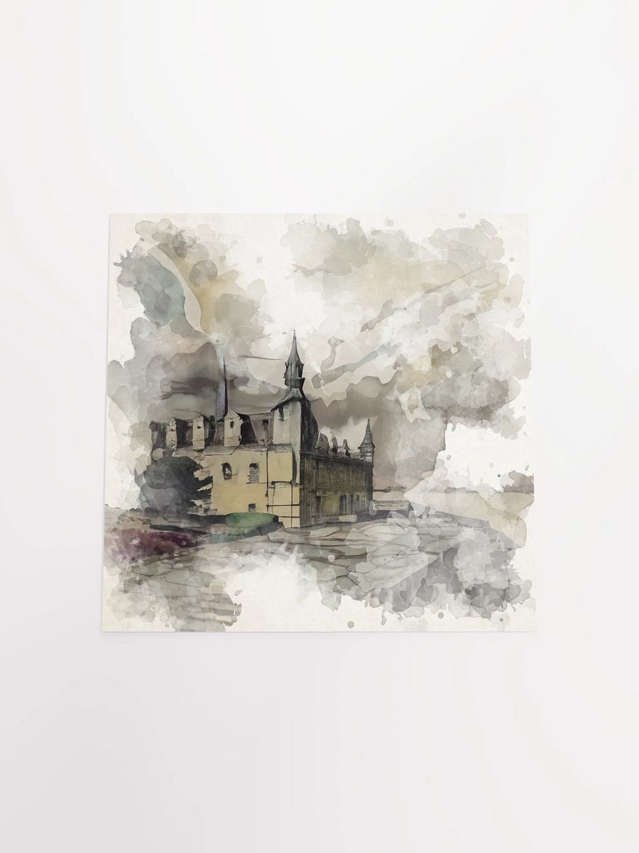 Kronborg castle - Watercolor painting - Square product image (9)