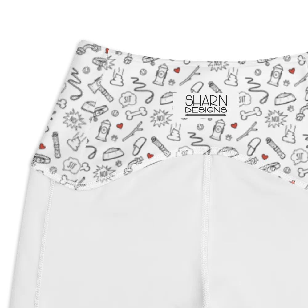 Best Friend Doodle Art Pocket Leggings - Red product image (3)