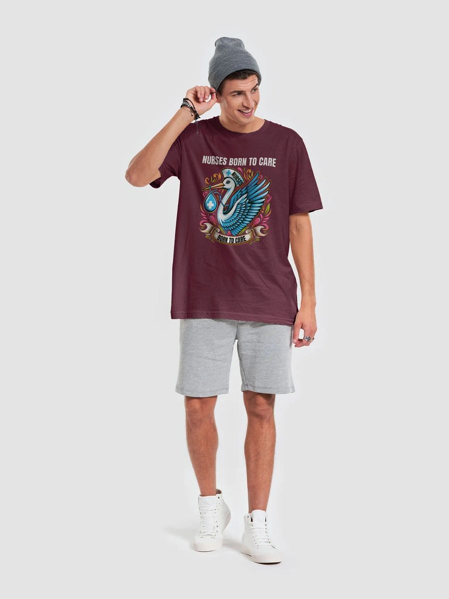 Nurse's Stork Born to Care T-Shirt product image (65)