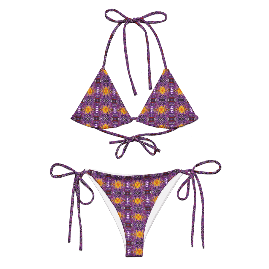 African Inspired Purple Bikini Set product image (6)