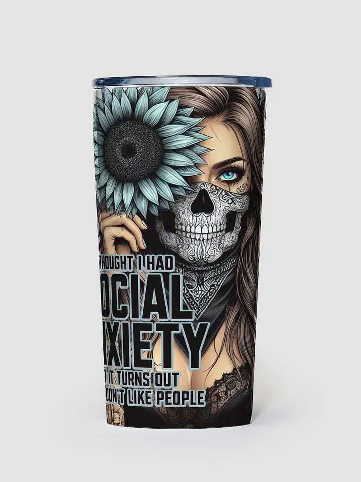 Social Anxiety Sunflower Tumbler product image (1)