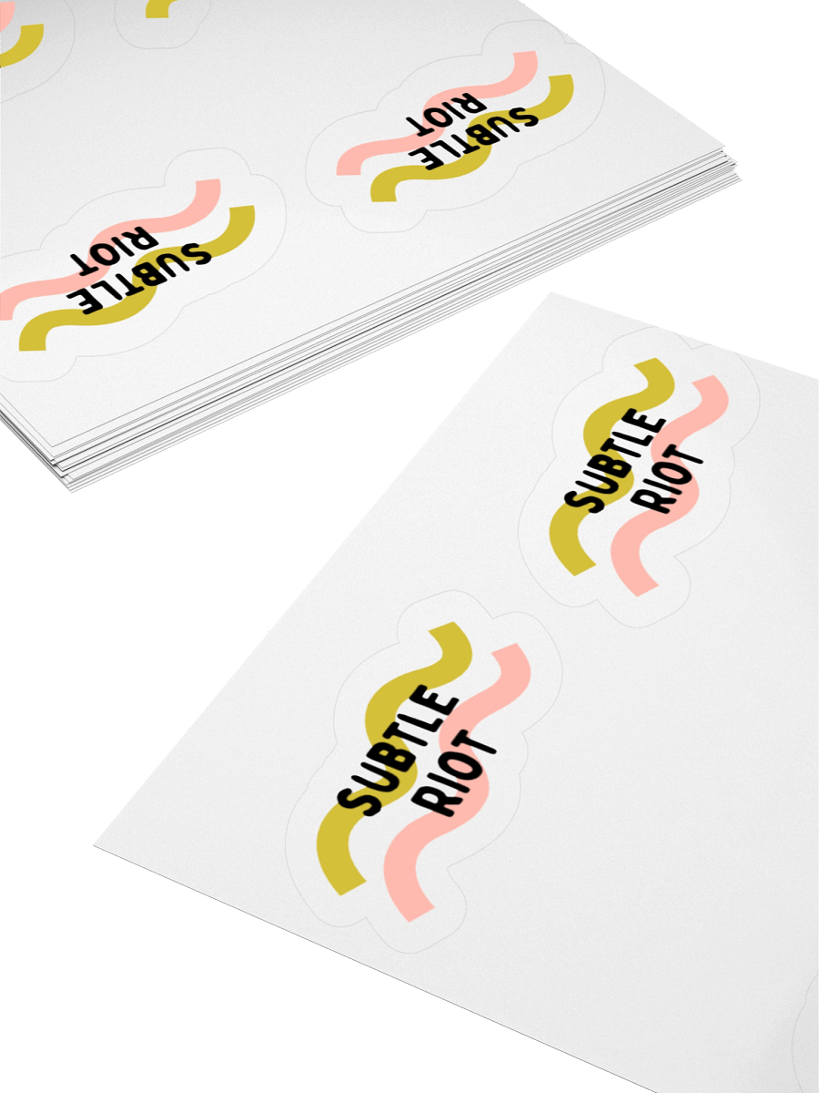 Subtle Riot Kiss Cut Sticker Set product image (4)